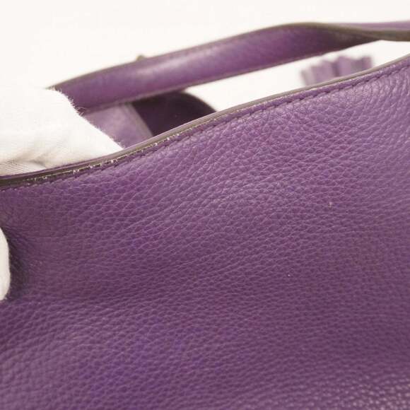 Gucci Soho Handbag 282309 Leather Purple Champagne Women's - Picture 12 of 16